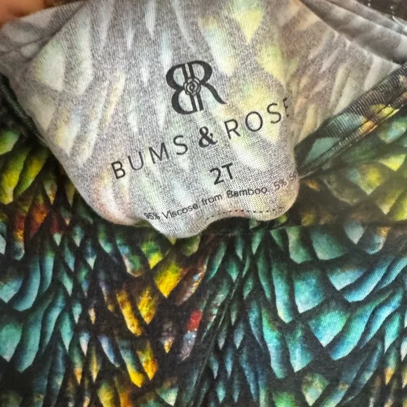 Bums & Roses Scale Pattern RuffleDress - Picture 5 of 5